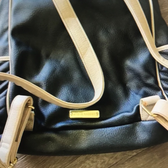 Steve Madden black leather backpack - Picture 2 of 5